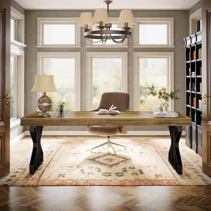 63-Inch Rectangle Dining Table for 6 People