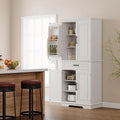 72 Inch Kitchen Storage Pantry Cabinet with Adjustable Shelves