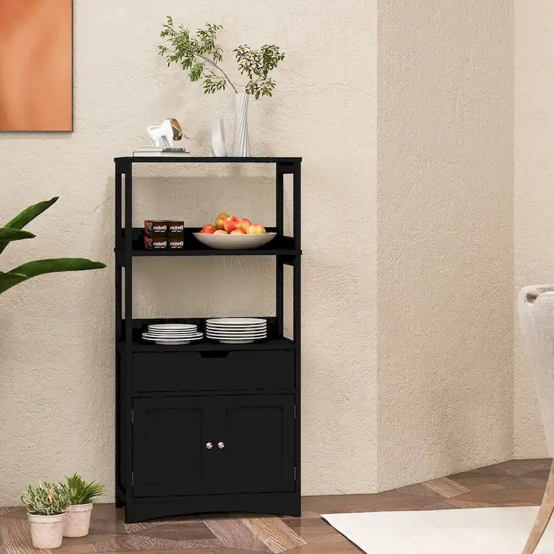 Bathroom Storage Cabinet with Drawer, Shelf and Cupboard