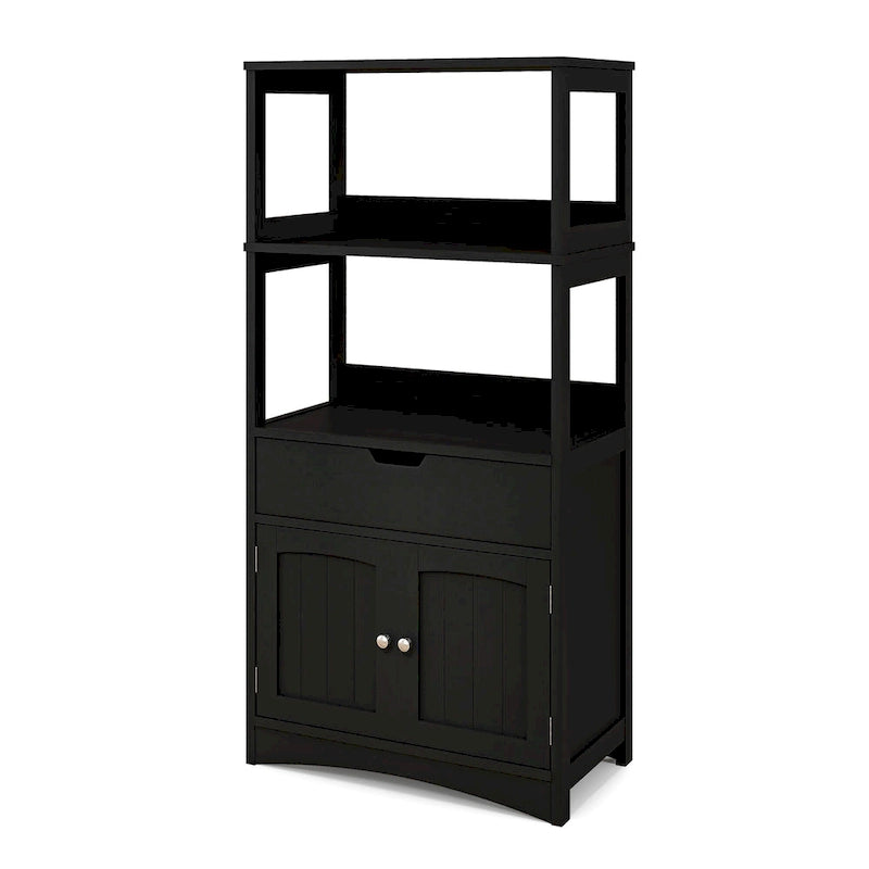 Bathroom Storage Cabinet with Drawer, Shelf and Cupboard