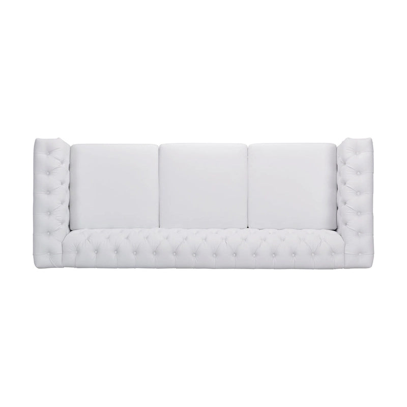 Chesterfield 3-Seater Sofa with Button Tufting and Nailheads