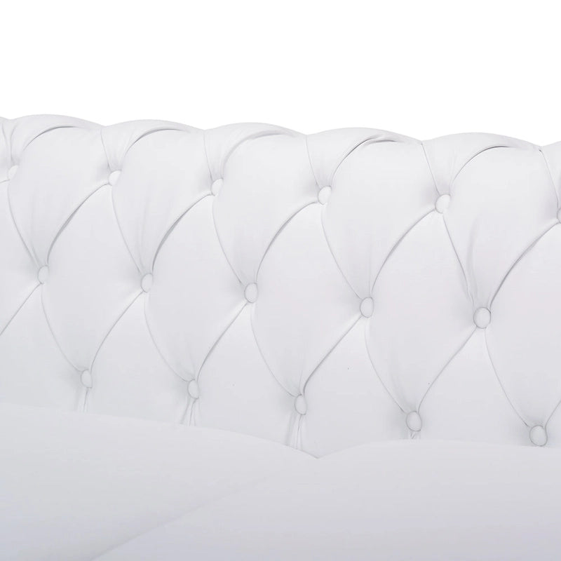 Chesterfield 3-Seater Sofa with Button Tufting and Nailheads
