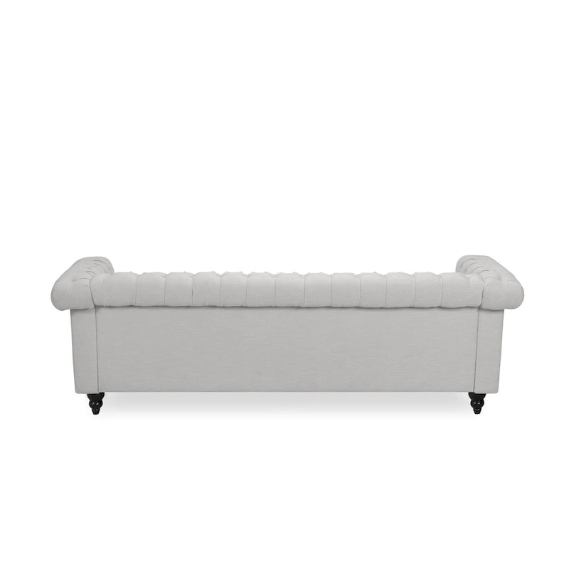 Chesterfield 3-Seater Sofa with Button Tufting and Nailheads