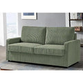 Corduroy 70 Inch Square Arms Sofa Bed