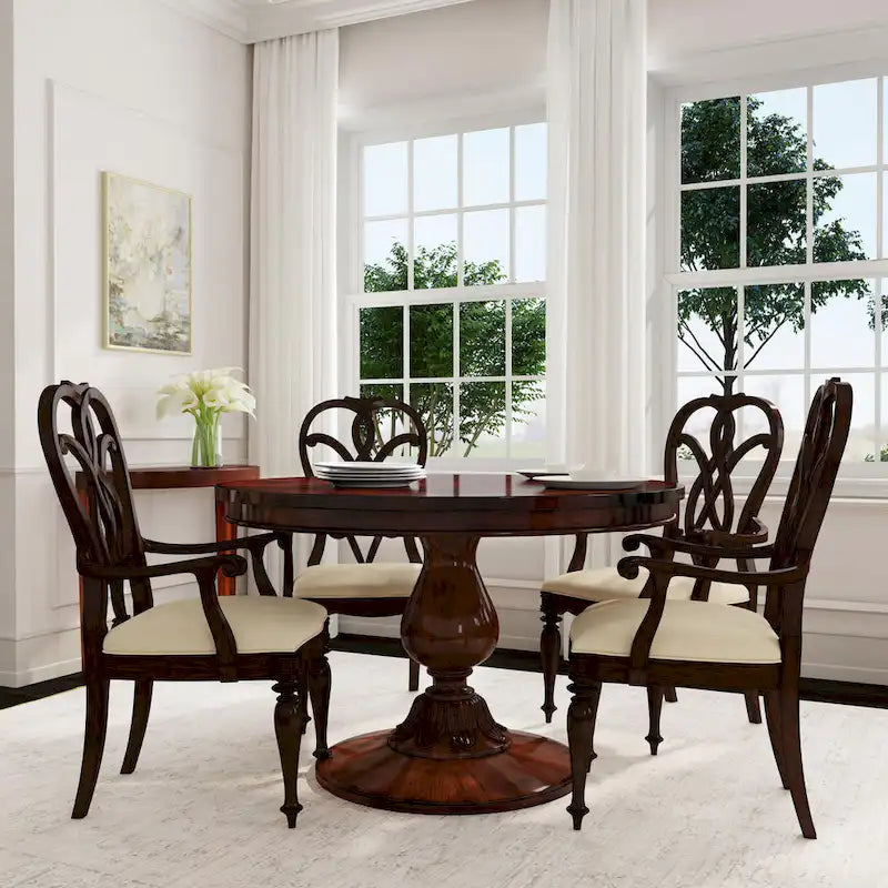48 Inch Round Pedestal Dining Table