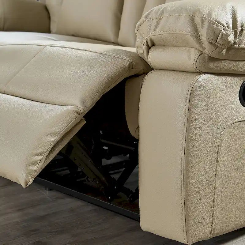 Bonded Leather Recliner Sofa