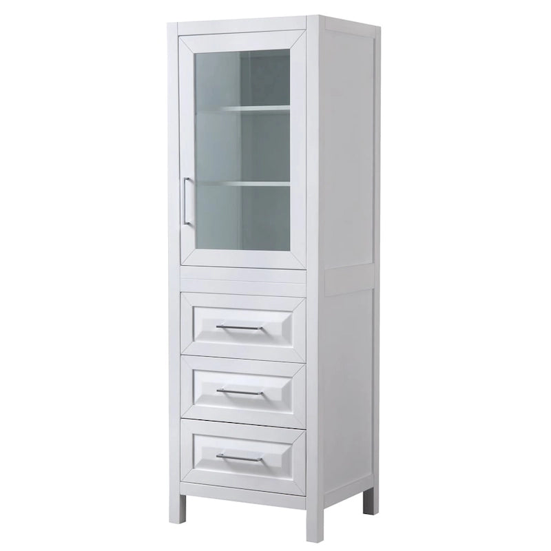 Linen Tower with Cabinet Storage and 3 Drawers