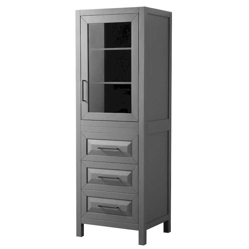 Linen Tower with Cabinet Storage and 3 Drawers