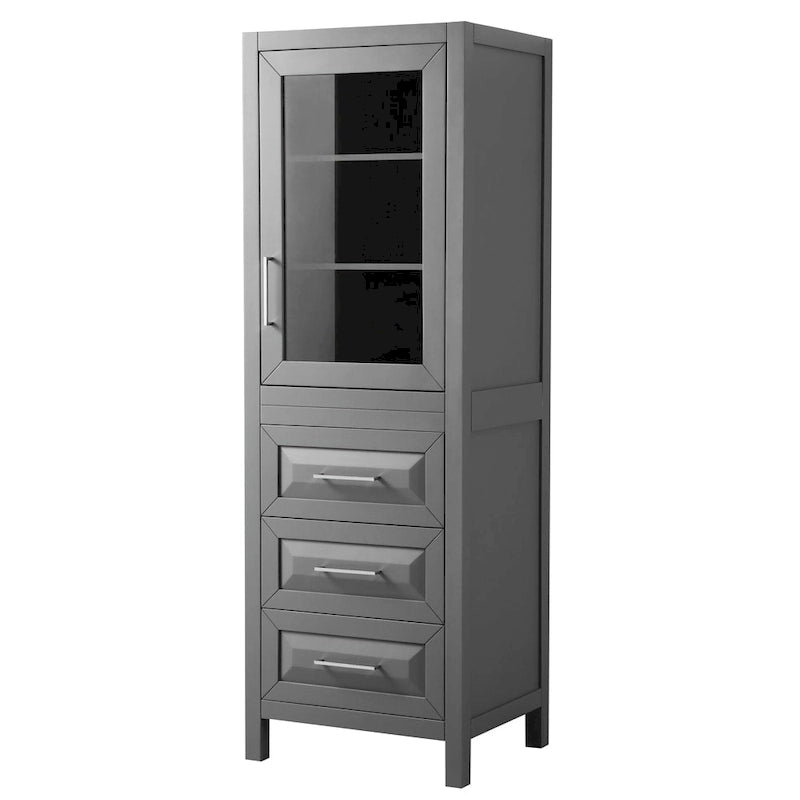 Linen Tower with Cabinet Storage and 3 Drawers