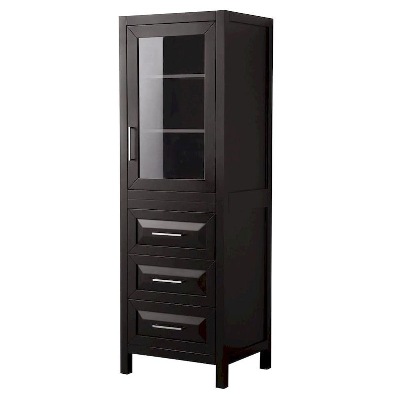 Linen Tower with Cabinet Storage and 3 Drawers