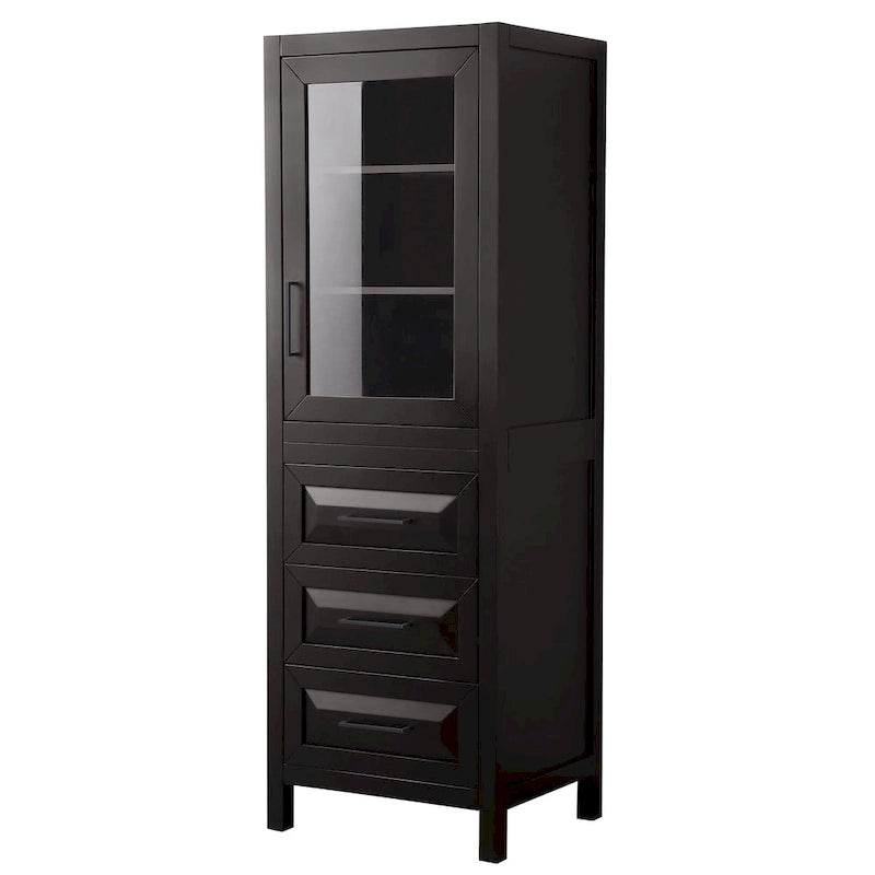 Linen Tower with Cabinet Storage and 3 Drawers