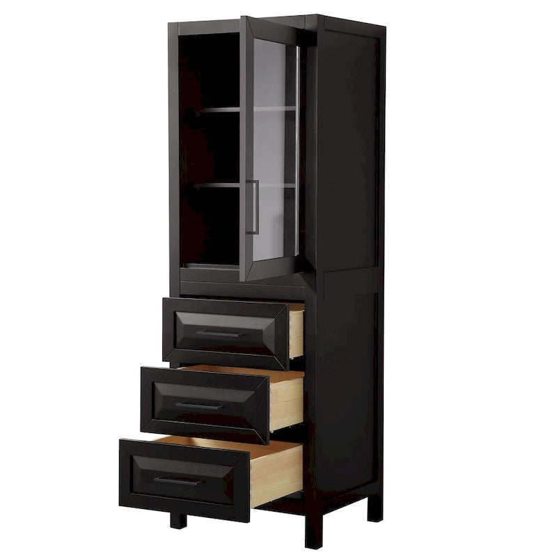 Linen Tower with Cabinet Storage and 3 Drawers