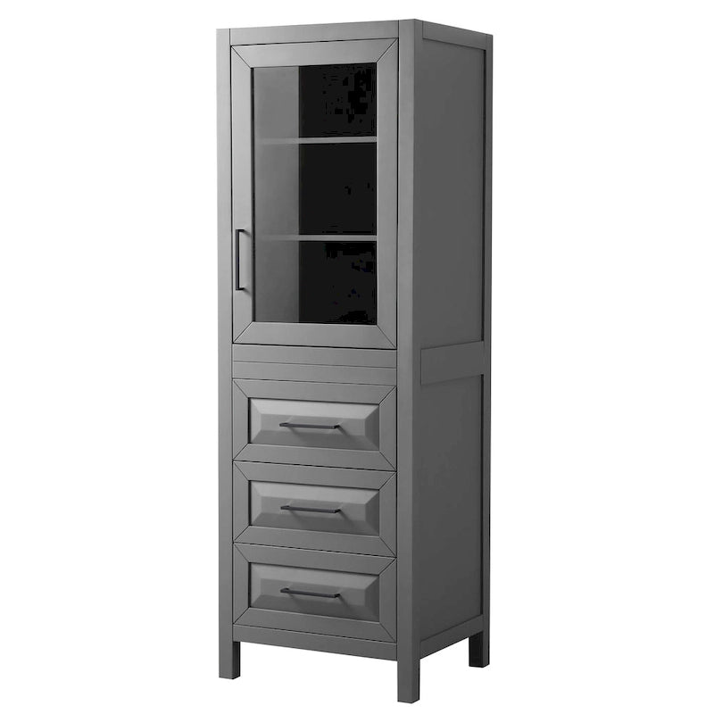 Linen Tower with Cabinet Storage and 3 Drawers