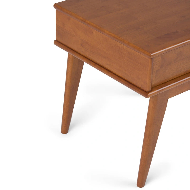 Masivní dřevěný příborník/bufet ve stylu Mid-Century Modern, šířka 137 cm, s vinotékou