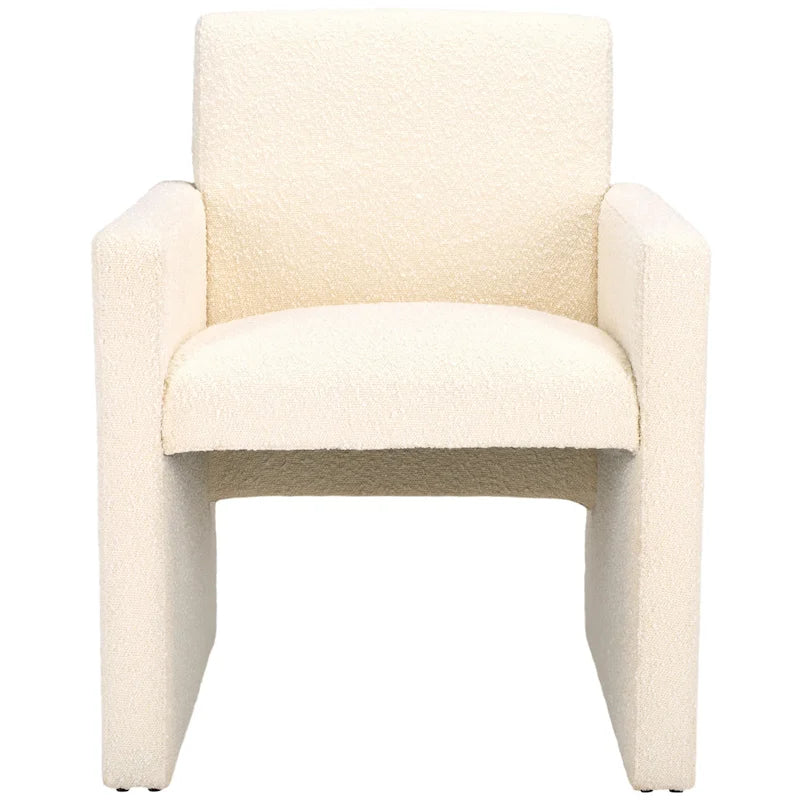 Linen Upholstered Arm Chair - 26W x 25D x 33H