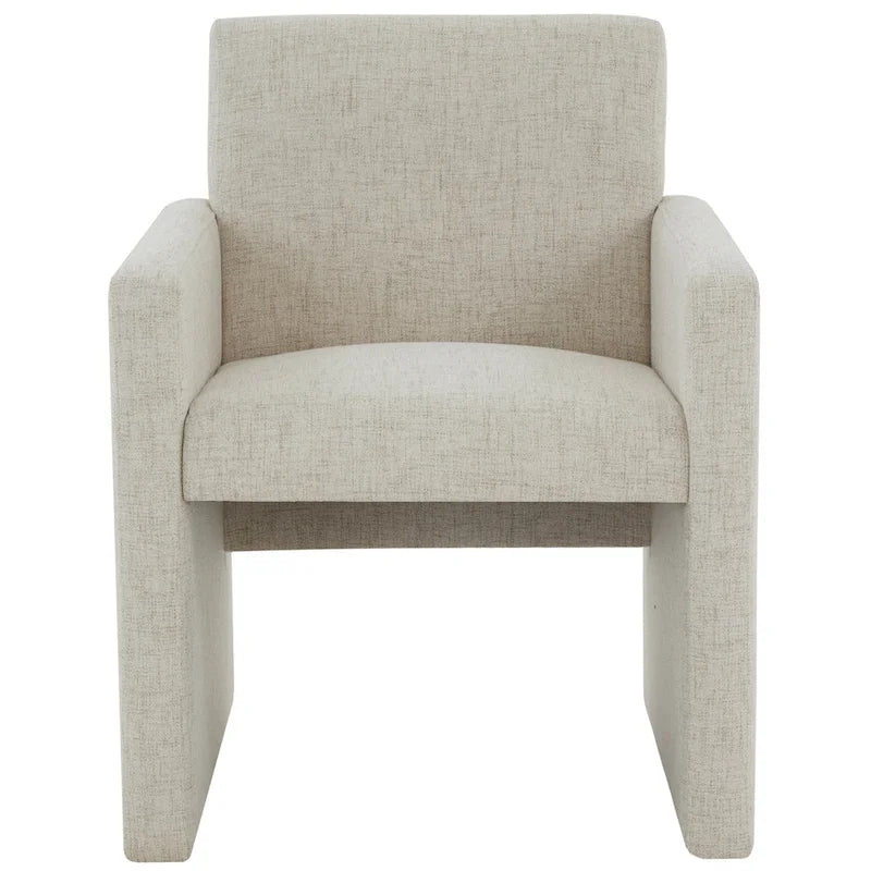 Linen Upholstered Arm Chair - 26W x 25D x 33H