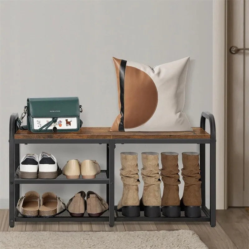 3 Tier Shoe Rack for Entryway - 11.82D x 31.7W x 17.56H