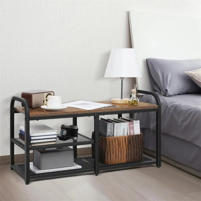 3 Tier Shoe Rack for Entryway - 11.82D x 31.7W x 17.56H