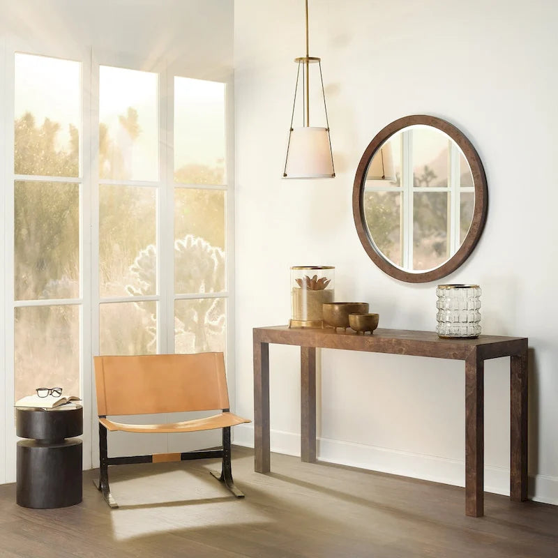 Jamie Young Dylan Wood Round Side Table