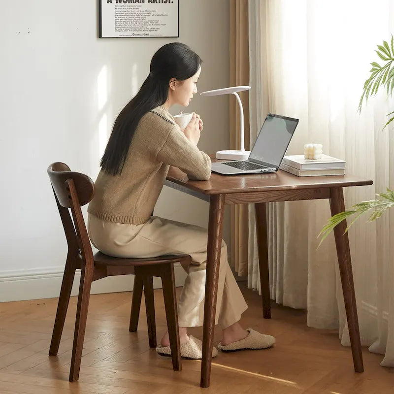 Solid Oak Wood Dining Chair, Natural FAS Grade