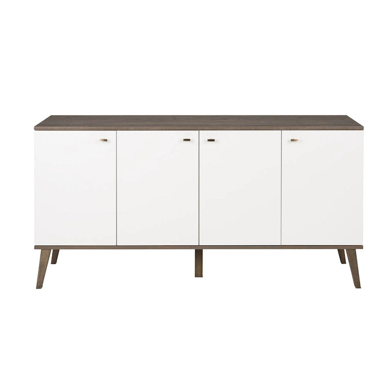 Mid-Century Modern 4-Door Buffet, 64W x 32H x 16D