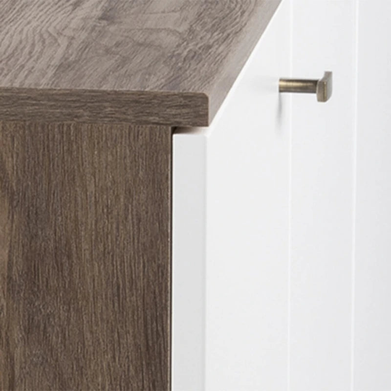 Vysoká komoda/příborník Mid-Century Modern se 4 dvířky, 163 cm (Š) x 81 cm (V) x 41 cm (H)