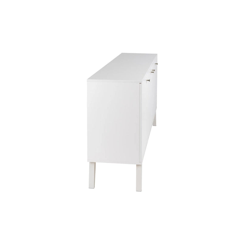 Vysoká komoda/příborník Mid-Century Modern se 4 dvířky, 163 cm (Š) x 81 cm (V) x 41 cm (H)