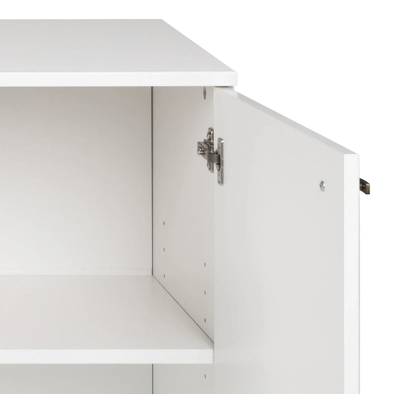 Vysoká komoda/příborník Mid-Century Modern se 4 dvířky, 163 cm (Š) x 81 cm (V) x 41 cm (H)