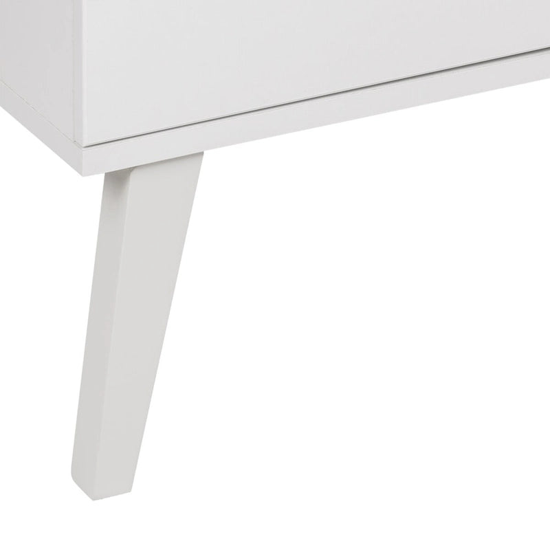 Vysoká komoda/příborník Mid-Century Modern se 4 dvířky, 163 cm (Š) x 81 cm (V) x 41 cm (H)